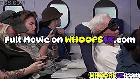 ebony olivia jay flashes big ass wet pussy tits in short skirt on flight ✈️😍💦