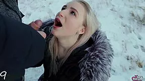 Watch Cute Blonde Teen Slut Swallow Huge Cum Mouthful From Neighbor!