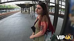 Hardcore Pounding After Train Toilet Fuck With Cute Girlfriend!