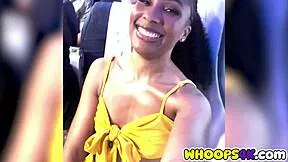 ebony olivia jay flashes big ass wet pussy tits in short skirt on flight ✈️😍💦