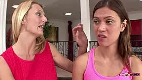Alissa and Brenda Kiss Sensually Then Eat Pussy Post Garden