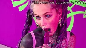 imagine a tattooed goth slut fisting her own gaping ass with toys till she squirts