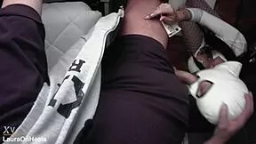 yo check this pov beautiful milf takes cash for deep blowjob and swallows