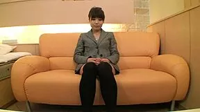 Fucking petite Japanese teen's shaved pussy and gaping asshole in fishnets doggystyle!