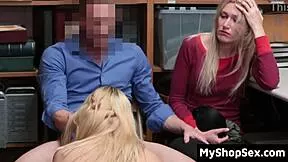 sierra nicole & angelina bonnet caught stealing 😂 now fuck lp officer doggystyle & cowgirl or else!