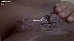 young black babe plugs her tight curvy ass and wet pussy