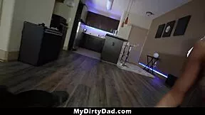 stepdaughter craves older cocks so stepdad bends her over fucks doggystyle cowgirl??