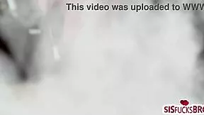 Magician tricks stepsis into pussy licking ass fucking young brunette teen bent over