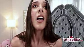 Magician tricks stepsis into pussy licking ass fucking young brunette teen bent over