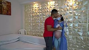 pregnant doctor fucks horny patient then pisses pants in wild hospital romp!!