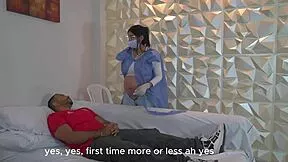 pregnant doctor fucks horny patient then pisses pants in wild hospital romp!!