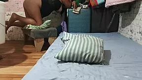 He slips into his pregnant wife's ass for anal at mother-in-law's house