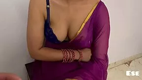 Desi indian housewife with big tits and hairy pussy fucked by step bro friend