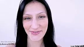 Radiant Brunette Fucked Hard In Modeling Casting Cumshot