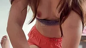 Submissive latina stepsis squirts big from dirty talk tutorial on my cock