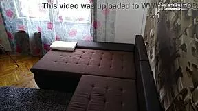 SLUTTY BLONDE TEEN NINA HEELS GETS MASSAGED THEN DOGGY POUNDED BEHIND THE SCENES