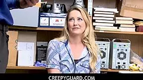 crazy shoplifter adira allure strips nude for pov lp officer handjob blowjob fuck