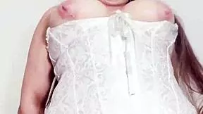 horny latina stepmom rides huge dildo in lingerie for husband's friends