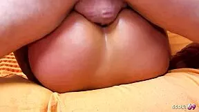 first time on camera, this freckled latina beauty with perfect tits takes anal, deepthroat, and cum in mouth.