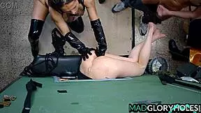 imagine the sweetest shaved pussy stretched by relentless fisting