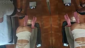 Milf bound to chair takes rough mouth and pussy pounding
