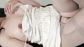 Bokep Indo Features Montok Girl in Sexy Stockings Bent Over Doggystyle Creampie with Big Ass and Natural Tits