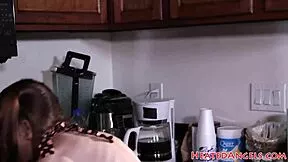 petite goth babe with piercing rides stepdaddy's cock after taboo tease