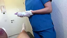 he unloads twice on the table from her handjob and deepthroat blowjob