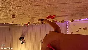 Misssvikki does casual DICK SUCKING in her SHEER see-through top next door