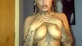 Big Titty Goth Slut Fingers Tight Ass and Pussy Until Explosive Orgasm