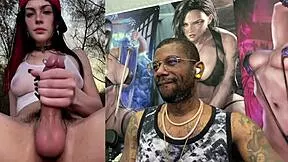 why settle for less when trans punk girl's cock explodes in pov cumshot?