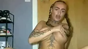 Big Titty Goth Slut Fingers Tight Ass and Pussy Until Explosive Orgasm