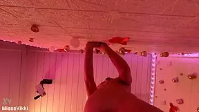 misssvikki slurps dick through see-through gloryhole next door style