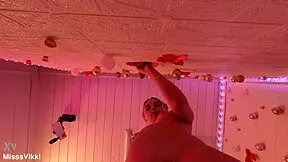misssvikki slurps dick through see-through gloryhole next door style