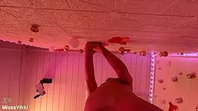 misssvikki slurps dick through see-through gloryhole next door style