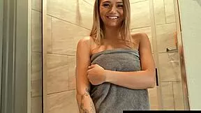 Stepdaughter, Your Wet Pussy Looks So Tasty In That Shower - Stepdad Joins To Pound You Hard!
