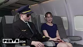gorgeous cortney weiss seduces boss ray adler in kinky stewardess casting interview