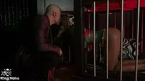 imagine getting fucked in that tight cage by a stunning black dom who seduces you completely