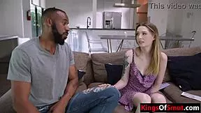 Stepdaughter yields to stepdaddy's friend's massive bbc deep inside
