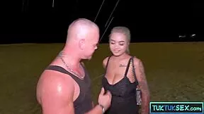 huge tits blonde thai girl picked up in tuk tuk for hardcore fuck