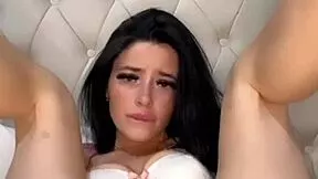 god i'm so horny fingering my squirting pussy on webcam as american student slut