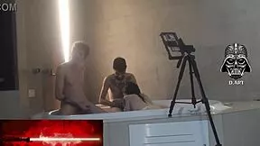 Hydro Motel Threesome Pt2 with Brunette Redhead Blonde Big Tits SPANKING!