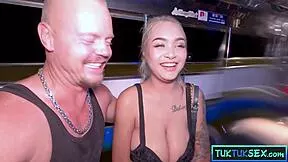 huge tits blonde thai girl picked up in tuk tuk for hardcore fuck