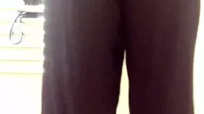 Cute Yoga Slut Farts Loudly in Tight Pants While Posing Seductively
