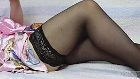 slut in sexy lingerie gets so aroused she fucks the videographer right on the table 😈🔥