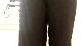 Cute Yoga Slut Farts Loudly in Tight Pants While Posing Seductively