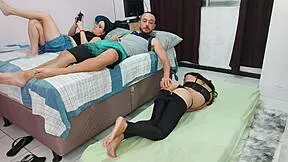 wife had bad idea sharing room with sexy friend... now cuckold fun