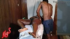 male masseur sneaks into sleeping cockold milf wife's panties for secret naked massage