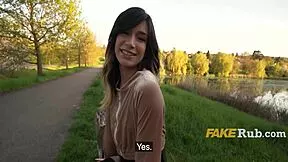 skinny euro 19yo vacation slut spots my bulge gets paid cash to drop panties and ride outdoors