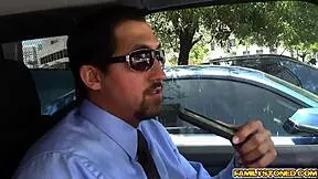 Stepdad Juan can't stop sucking and licking Lucy Doll's perky nipples daddy style